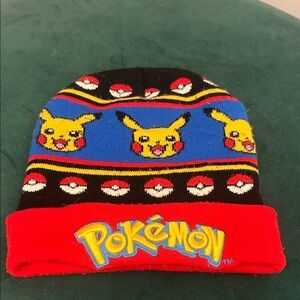 Pokemon Red and Blue Pikachu Beanie